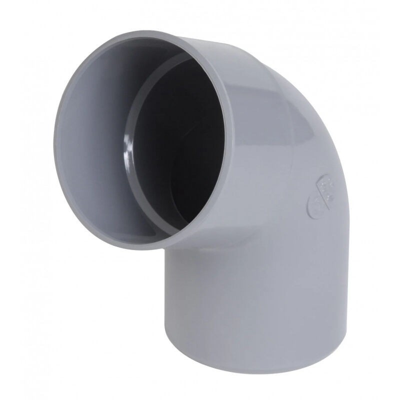 Pvc-winkelstück – Außengewinde/innengewinde – 67° 30' – Durchmesser 100 Mm – Nicoll Uct6