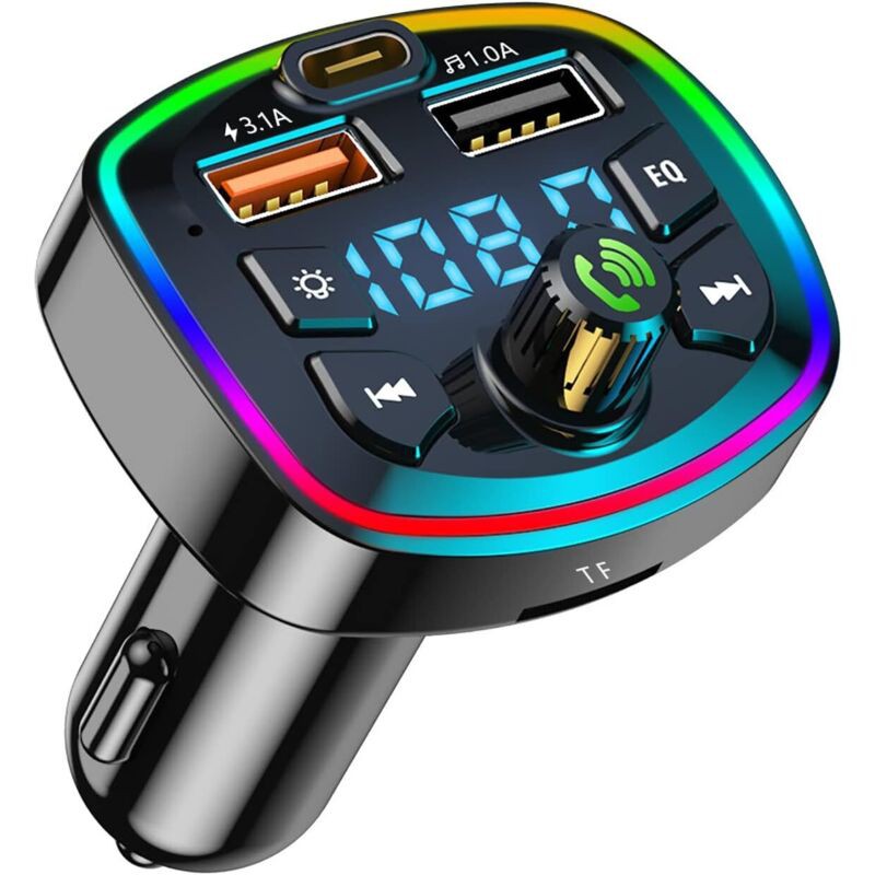 Bluetooth-fm-transmitter Fürs Auto, Autozubehör, Bluetooth-autoradio, Bluetooth-adapter Fürs Auto, Bluetooth-transmitter Fürs Auto, Bluetooth-adapter Für Den Zigarettenanzünder Im Auto Mit 2 Usb-ansch