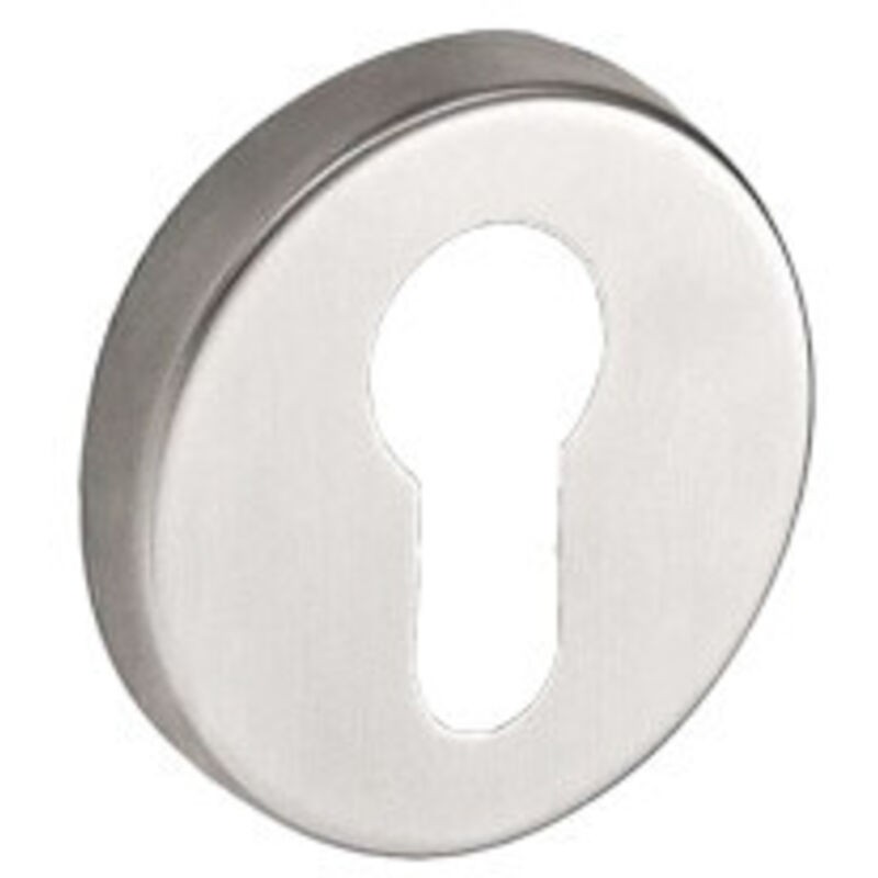 Runde Rosette Aus Satiniertem Edelstahl – Schlüssel I – Linox – Paar – Vachette
