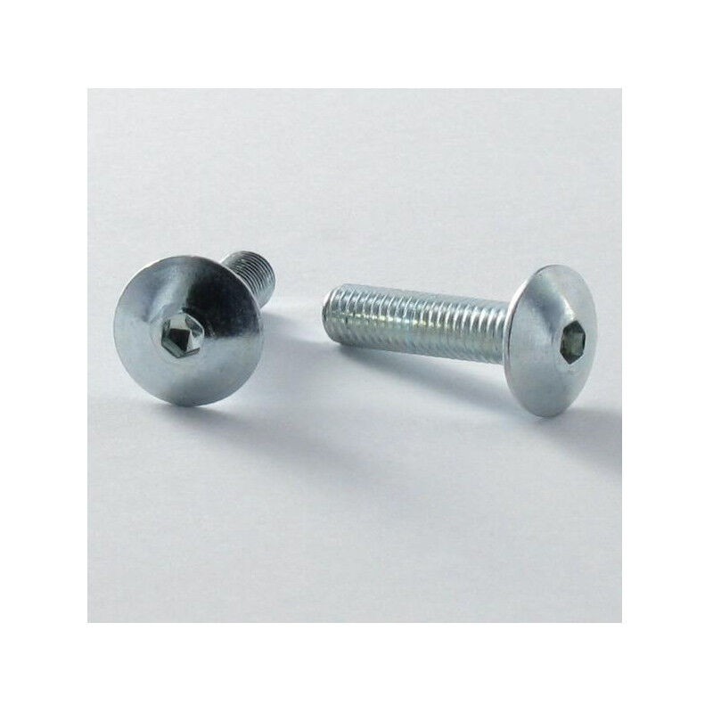 Große Rundkopf-linsenkopfschrauben M6x90, 4 Mm Schlüsselweite, Hc4, Verzinkter Stahl – 20 Stück