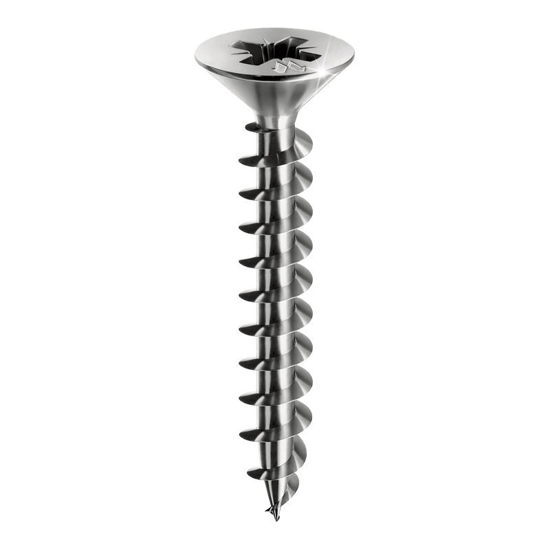 Terrassenschrauben Aus Edelstahl, Panelvit, Senkkopf, Pz-antrieb – Durchmesser: 4 Mm – Gewinde: Teilgewinde – Länge: 60 Mm