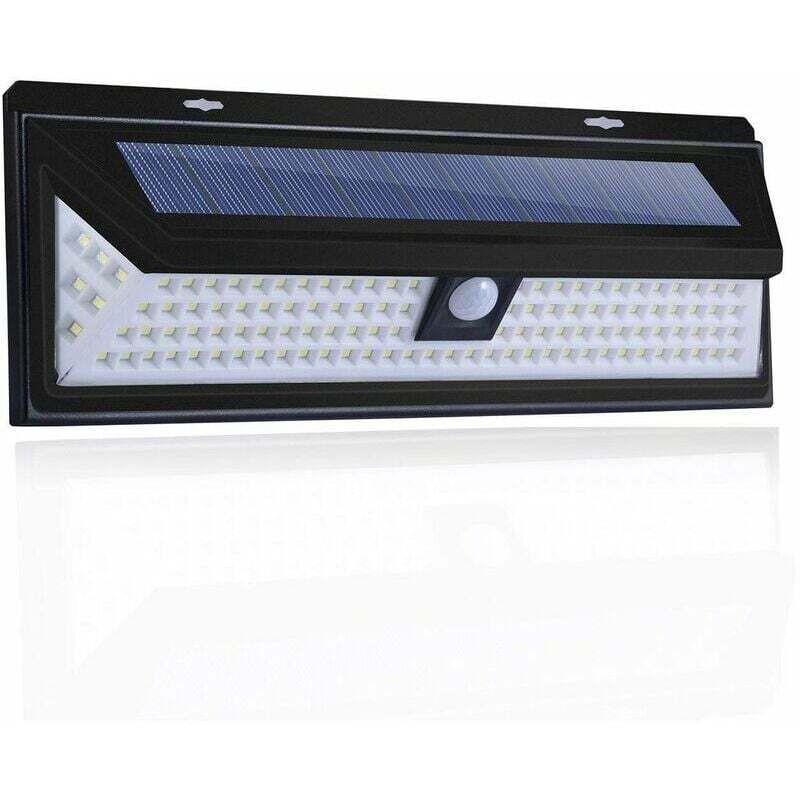 118 Led Solarlampe - Wandleuchte Mit Pir-bewegungsmelder - 1000 Lumen Beleuchtung - Ip65 Wasserdicht Für Den Außeneinsatz Im Garten.