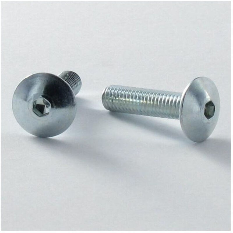 Große Rundkopf-linsenkopfschrauben Trl M8x80 5mm Schraubenschlüssel Hc5 Verzinkter Stahl - 5 Stück