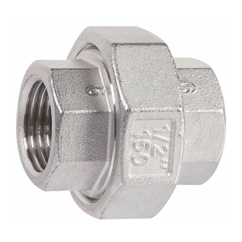 Gerade Edelstahl-verschraubung, Zum Aufschrauben – F 1/2''
