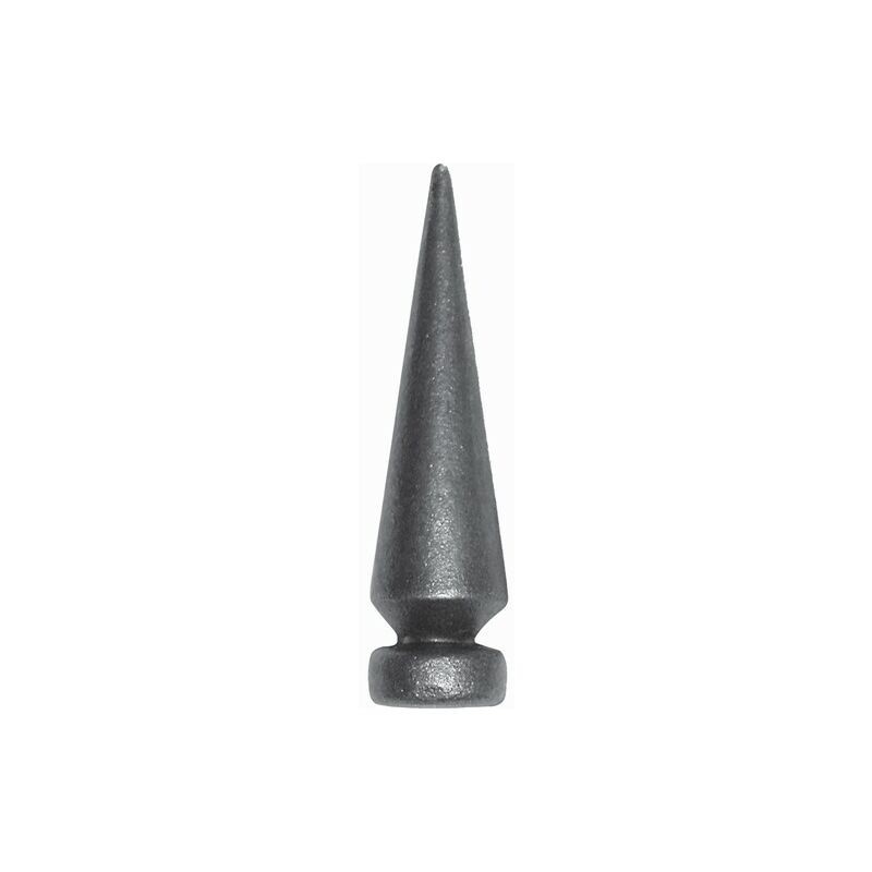 Konische Speerspitze – Höhe 130 Mm, Massiver Runder Sockel Ø 33 Mm – Schmiedeeisen – Zum Schweißen