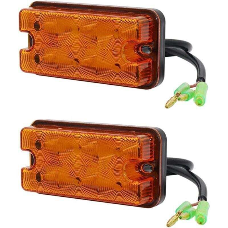 2 Stück Led-frontblinker Für Gabelstapler-anhänger-positionsleuchten, Bernsteinfarben, 12v-80v Für Lkw,