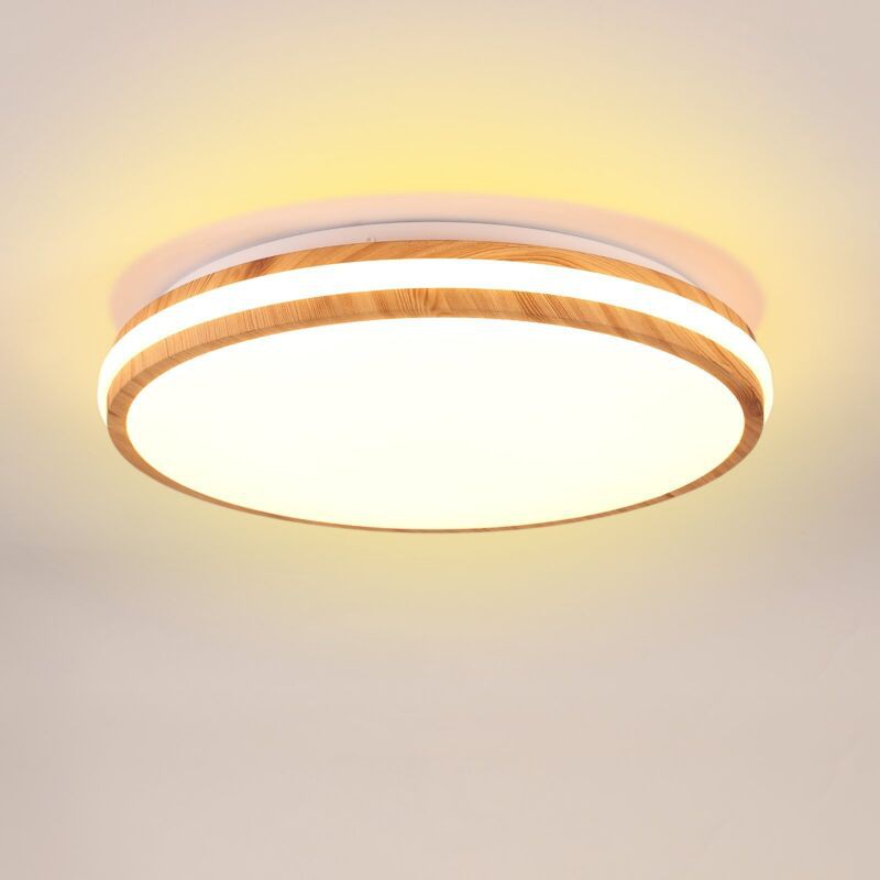 Runde Led-deckenleuchte, 3000 K, 36 W, Moderne Industrielampe, Warmweißes Licht, 41,5 Cm Ausschnitt, Designleuchte Für Badezimmer Und Flur