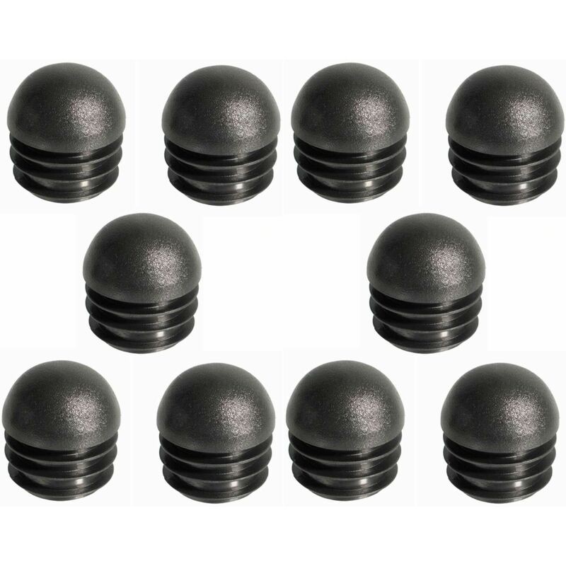 10x 35mm Runde Kunststoffrohr-endkappen Mit Lamellen, Möbel- Und Stuhlgleiter