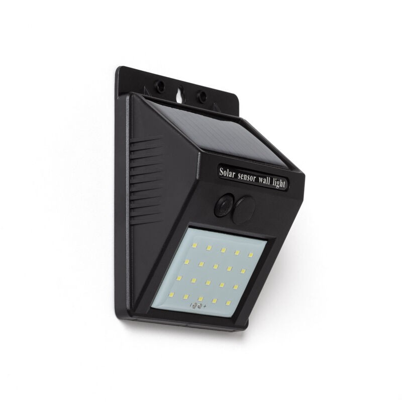 Solarbetriebene Led-wandleuchte Für Den Außenbereich, Schutzart Ip65, Dämmerungssensor, 6500 K Kaltweiß