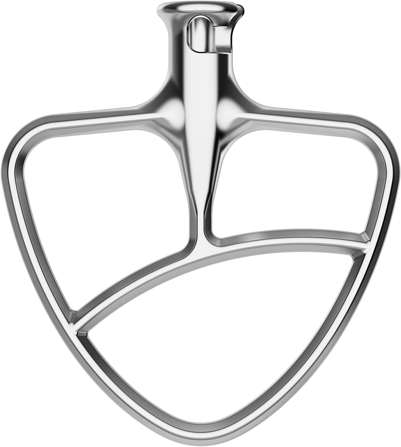 Flacher Rührbesen Aus Edelstahl – 1 Stück – Kompatibel Mit Kitchenaid 4,3-l- Und 4,8-l-küchenmaschinen – Zum Mischen Von Teigen Und Glasuren – Spülmaschinenfest