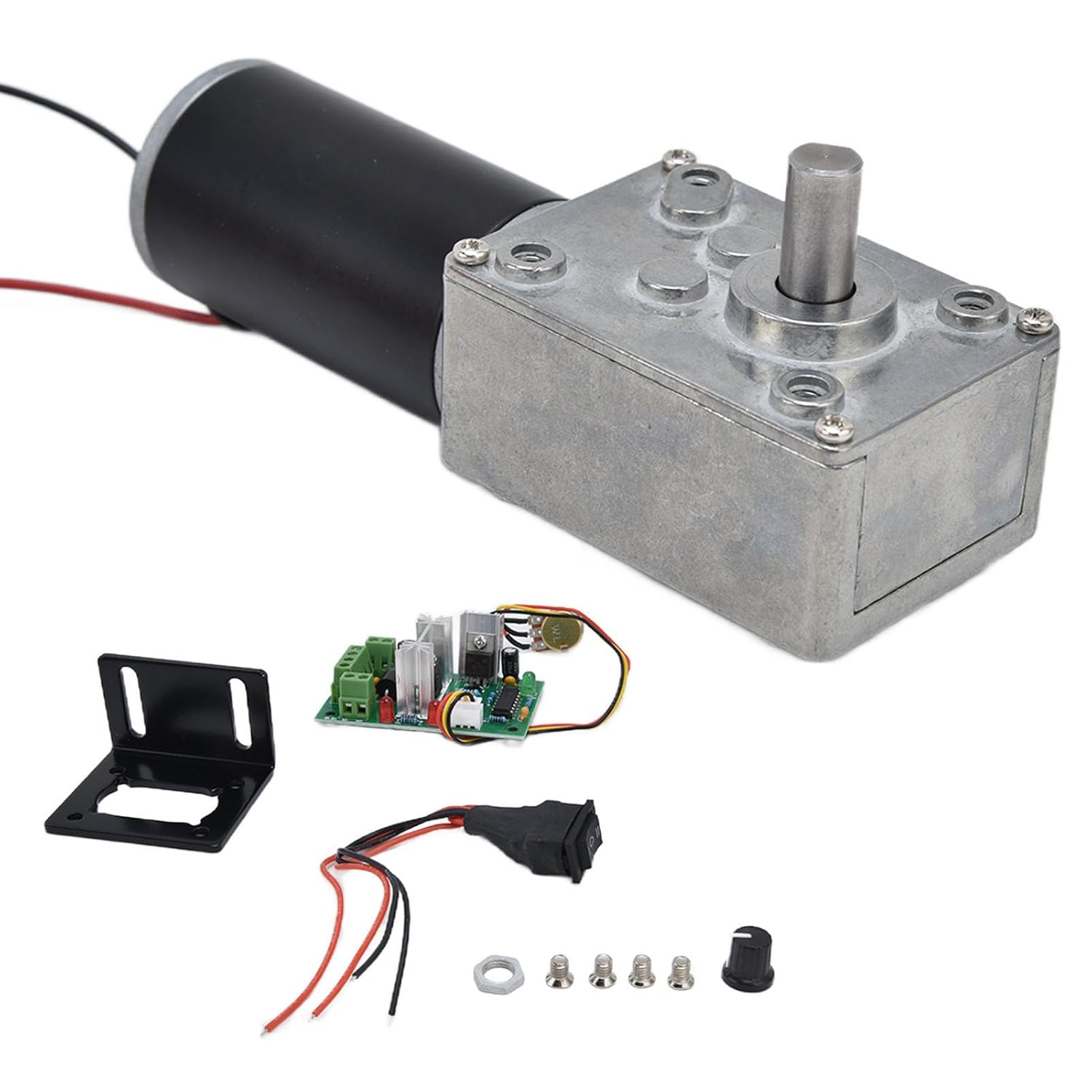 12-v-getriebemotor – Komplett Montiert – Doppelt Gelagert – Drehzahlvariabel – Für Automatisierung