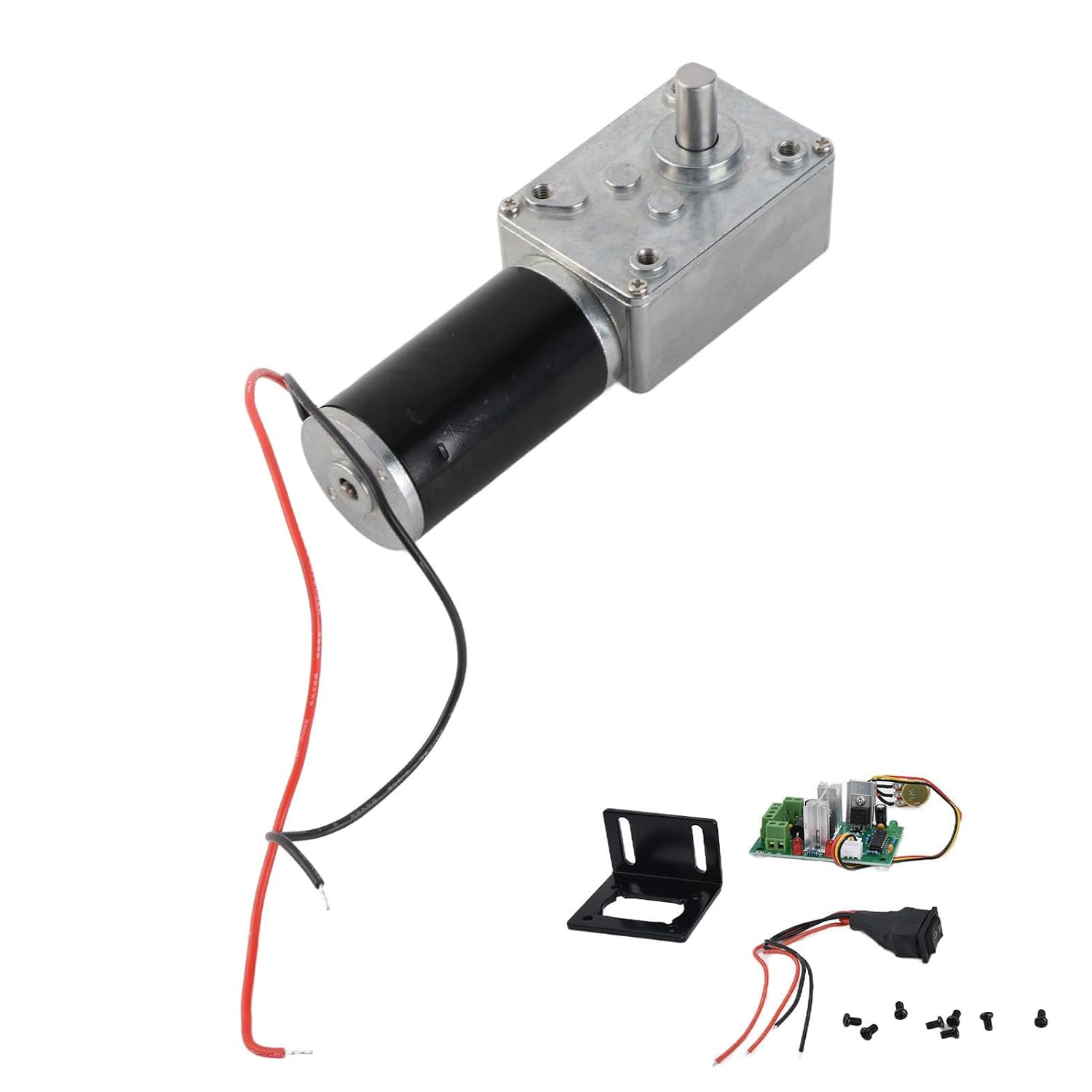 12-v-getriebemotor – Komplett Montiert – Doppellager – 70 Kg·cm Drehmoment – Für Vorhänge Und Displays – 8-mm-welle