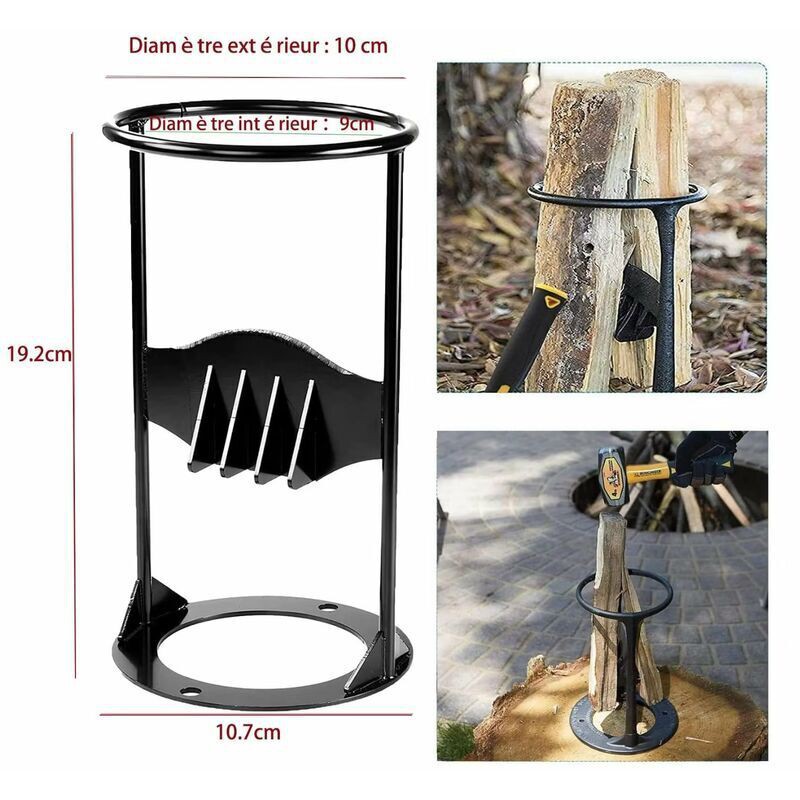 Holzspalter, Hochleistungs-holzspalter, Manueller Holzspalter Aus Gusseisen, Holzteiler, Leichter Brennholzspalter Für Zuhause, Camping Und Outdoor-aktivitäten, Klein, 19,2 Cm, 10