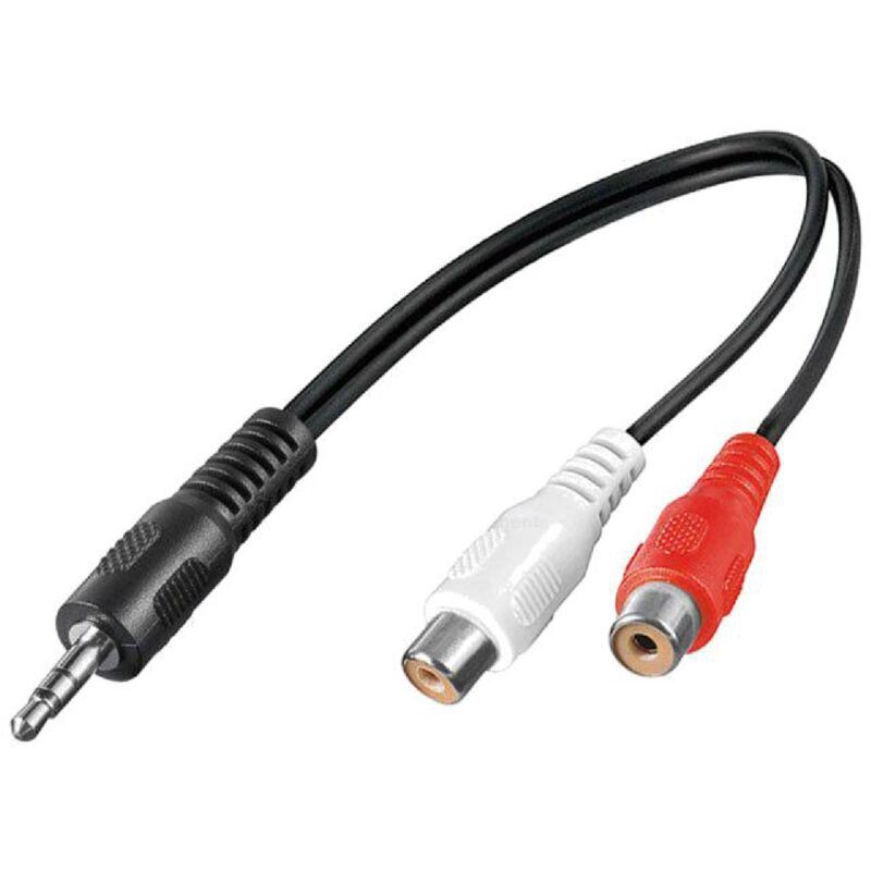 3,5-mm-klinkenstecker Auf Zwei Cinch-buchsen (20 Cm)