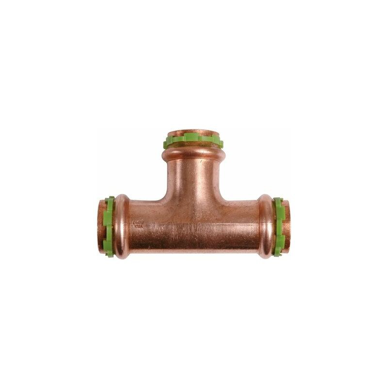 Kupfer-t-stück-crimpverschraubung – Innengewinde – 15 Mm Durchmesser – Aalberts Integrated Piping Systems