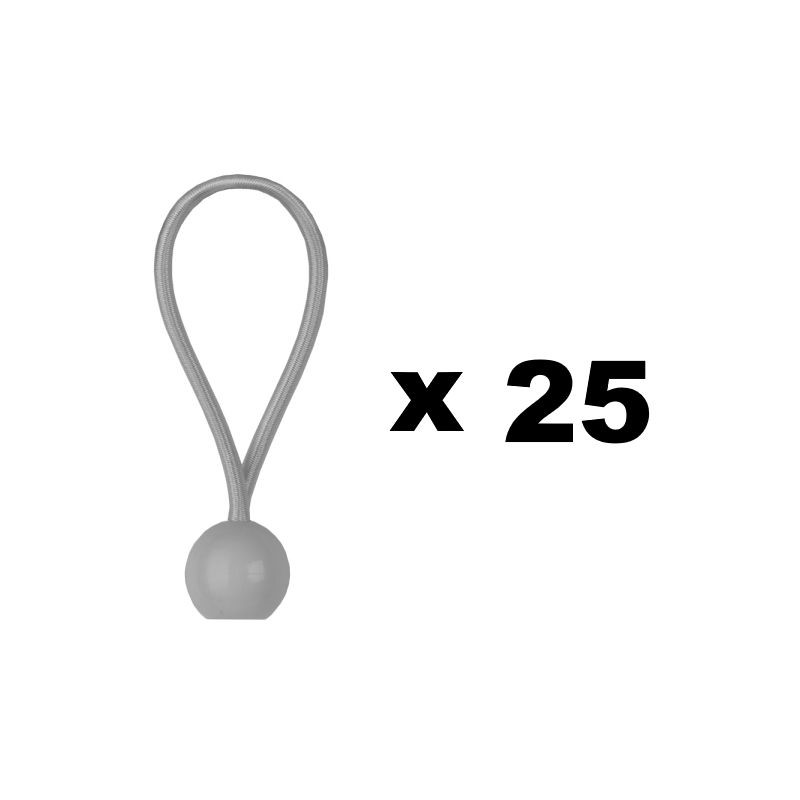 Packung Mit 25 Kugelgummiseilen, 15 Cm - Packung Mit 25 Kugelgummiseilen, 15 Cm - Packung Mit 25 Kugelgummiseilen, 15 Cm