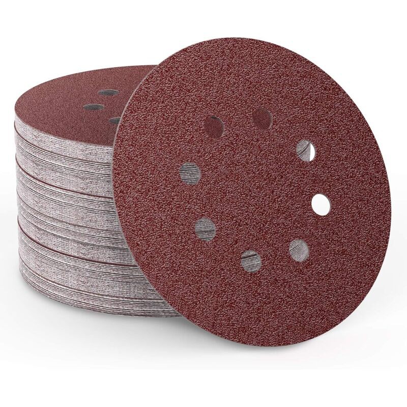 Packung Mit 80 125mm Schleifscheiben Zum Polieren Von Holz Und Metall (8 X Schleifkorn 40/60/80/100/120/150/180/240/320/400).
