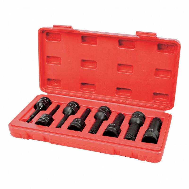 8-teiliger Xzn-schlagschrauber-steckschlüsselsatz – 1/2"-antrieb – 8-teiliger Xzn-schlagschrauber-steckschlüsselsatz – 1/2"-antrieb