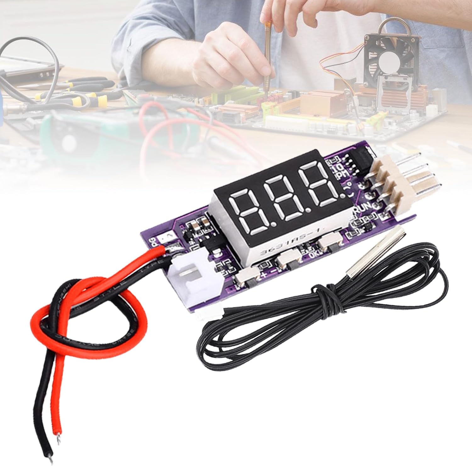Pwm-lüftersteuerung – 12 V, 3 A – 4-adriges Modul – Automatische Temperaturregelung – Für Pc-server
