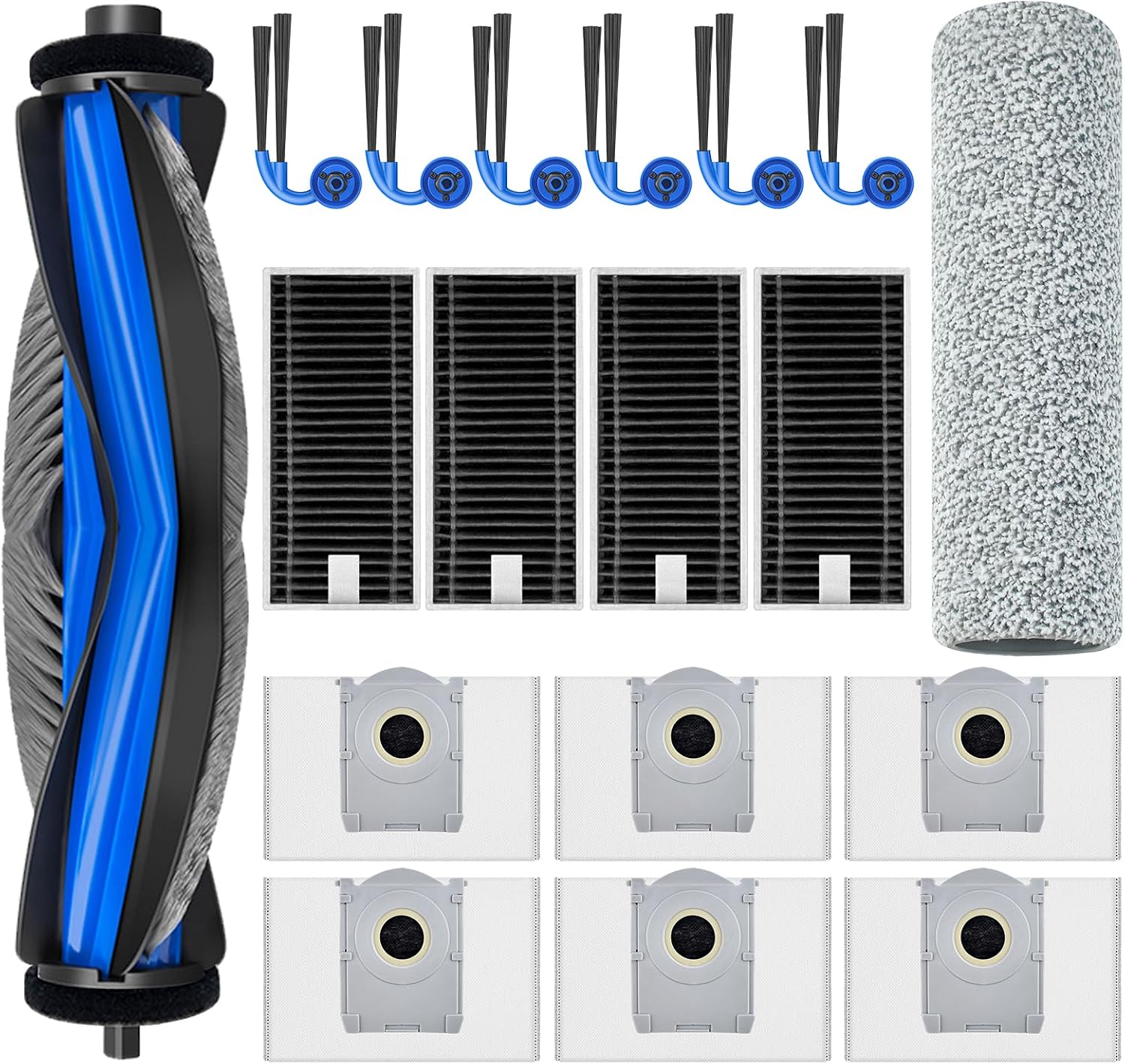 18-teiliges Roboterzubehör-set – Bürste, Filter, Beutel – Kompatibel Mit Deebot X9 Und X11