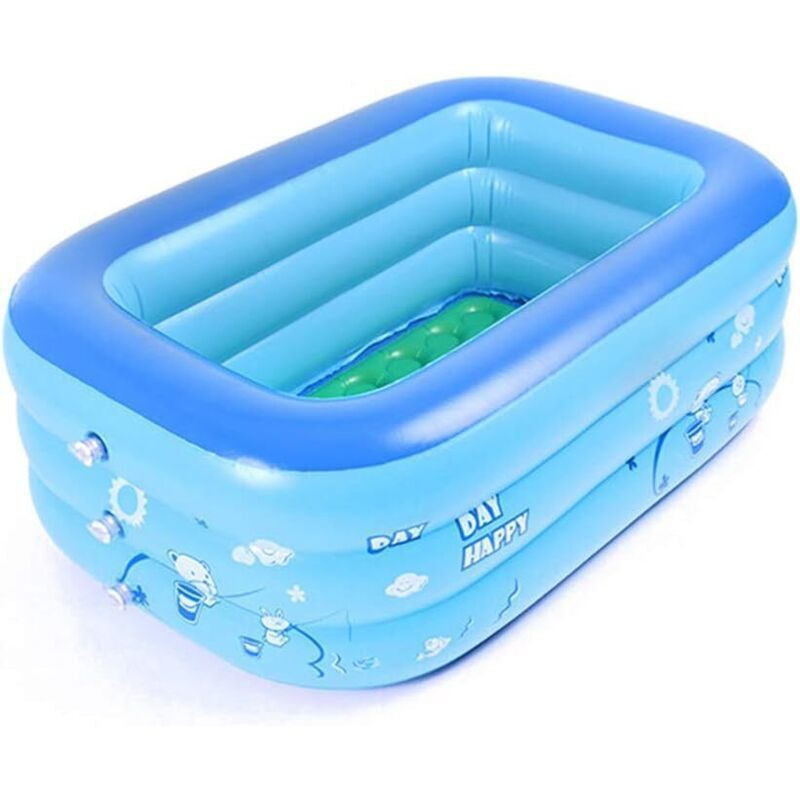 Aufblasbares Babybecken, Kleines Kinderbecken, Faltbares Pvc, 120 X 70 X 35 Cm