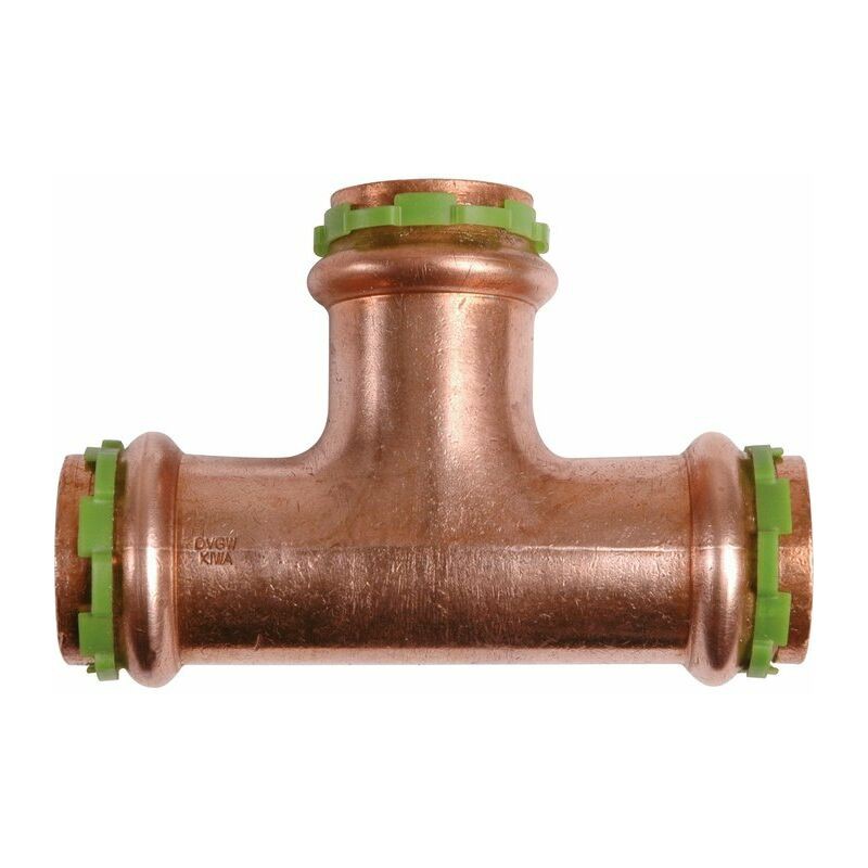 Kupfer-t-stück-crimpverschraubung – Innengewinde – 14 Mm Durchmesser – Aalberts Integrated Piping Systems