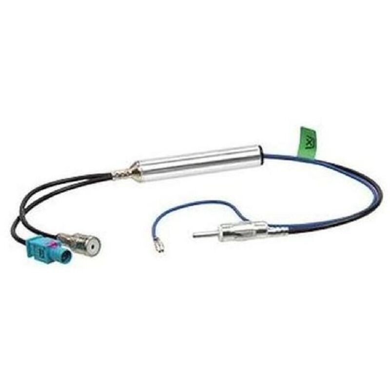 Doppelter Antennenverstärker-adapter (1 Fakra Und 1 Iso) Für Audi Auf 1 Din