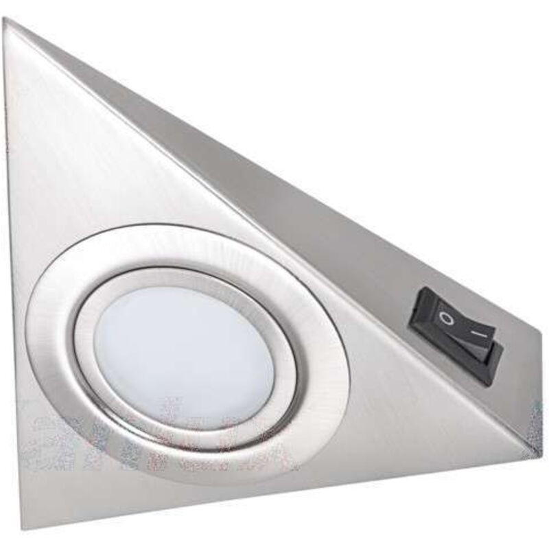 Zepo Unterbaustrahler – Mattchrom – Stahl & Glas – G4 – 130 X 130 Mm