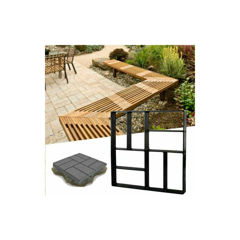 Betonpflasterform Für Wege, Platten, Steine, Trittsteine, Diy-gartenauffahrten, 40 X 40 Cm