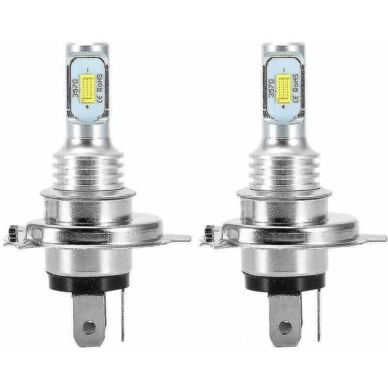 2 X H4 9003 Hb2 6000k Super White Csp Led-scheinwerferlampen-kit - Subaoe - 2
