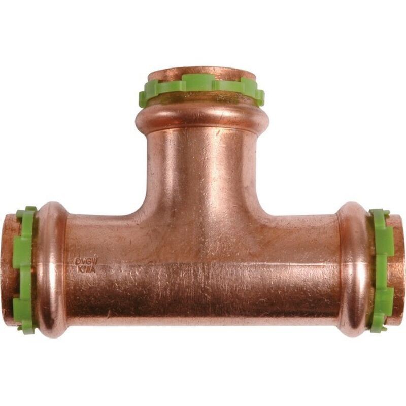 Kupfer-t-stück-crimpverschraubung – Innengewinde – 28 Mm Durchmesser – Aalberts Integrated Piping Systems
