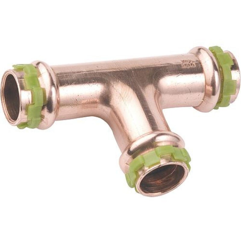 Kupfer-t-stück-crimpverschraubung – Innengewinde – 12 Mm Durchmesser – Aalberts Integrated Piping Systems