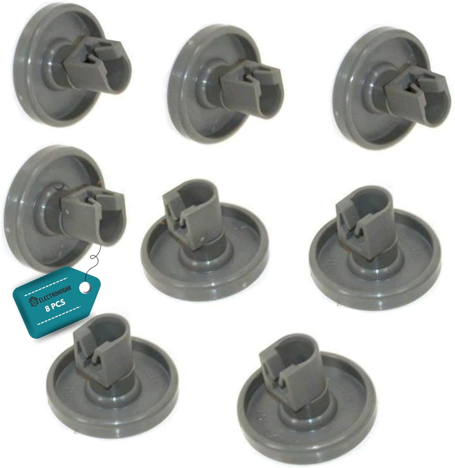 Geschirrspülerrollen – 8er-set – Robuster Kunststoff – Unterkorb – Kompatibel Mit Aeg Und Electrolux