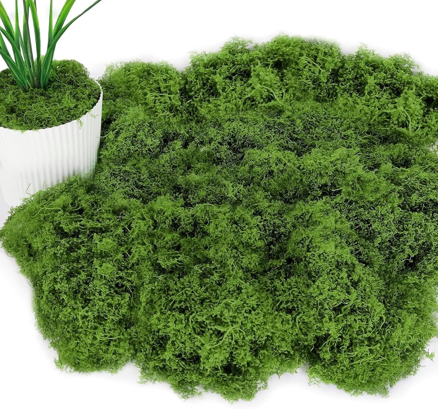 Künstliches Moos – 100 G – Dunkelgrün – Weich Und Realistisch – Für Diy-projekte Und Blumendekoration