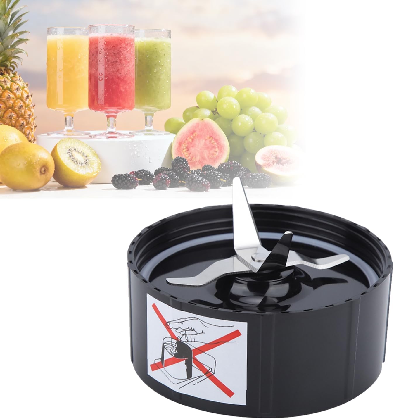 Mixermesser – 1 Stück – Edelstahl – Kreuzklinge – Für Magic Bullet 250 W – 8,5 X 3,9 Cm