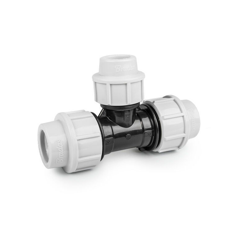Pn16 Reduziertes T-stück Mit Kompressionsverschraubung Für 32-20-32 Mm Pe-rohre - Pn16 Reduziertes T-stück Mit Kompressionsverschraubung Für 32-20-32 Mm Pe-rohre