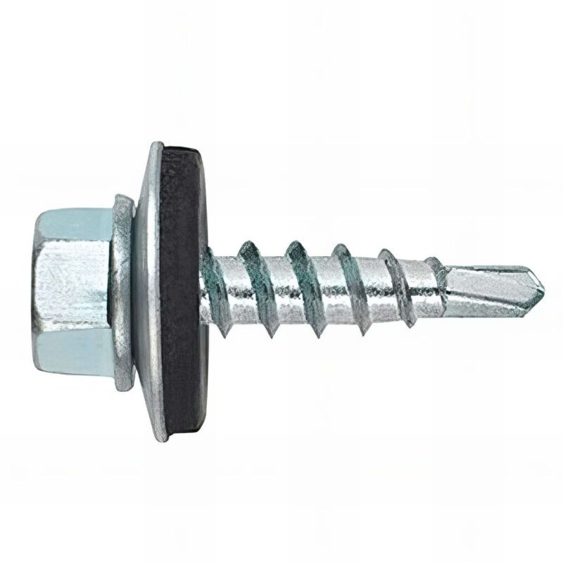 250 Selbstbohrende Schrauben, 8 Mm Sechskantkopf, 4,8 X 19 Mm, Verzinkt, Speziell Für Stahldeckplatten – Afzn144819 – Index