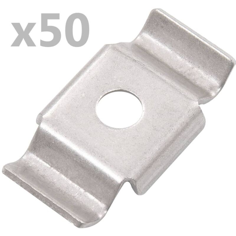 Schmetterlings-zaunclips, 50 Stück, Edelstahl