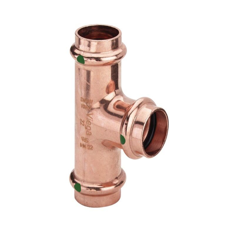 Kupfer-crimp-t-stück 2418r - 22 Mm - 14 Mm - 22 Mm - - Kupfer-crimp-t-stück 2418r - 22 Mm - 14 Mm - 22 Mm -