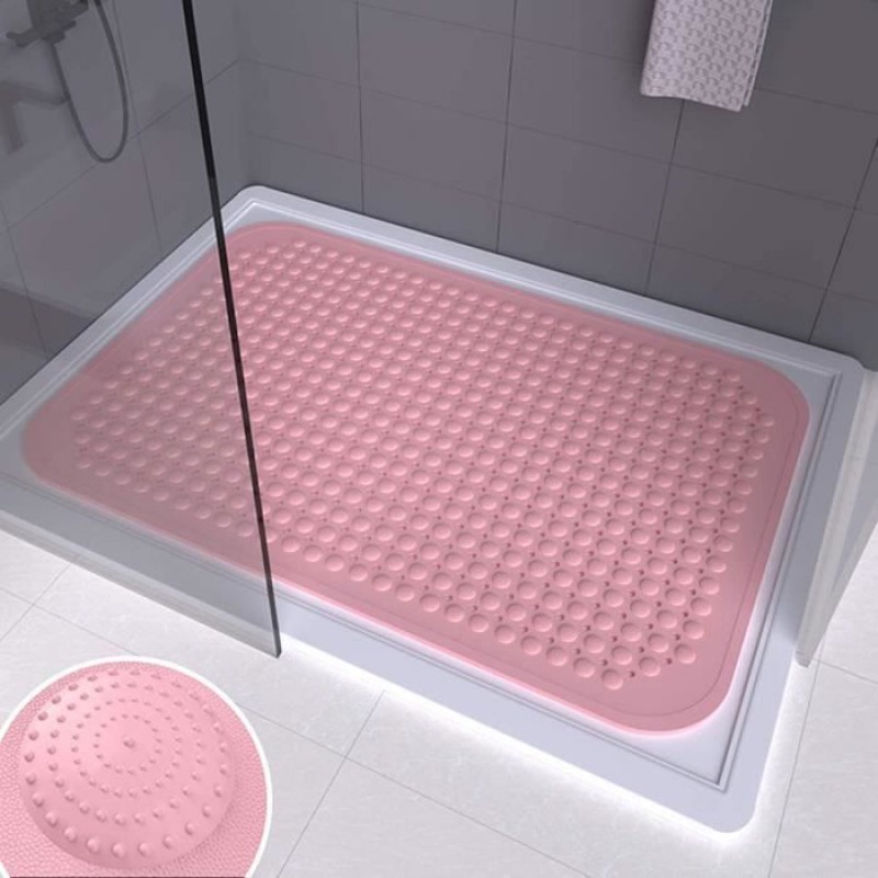 Rechteckige Duschmatte, Große Badezimmer, Rutschfeste Pvc-duschmatte Für Den Haushalt