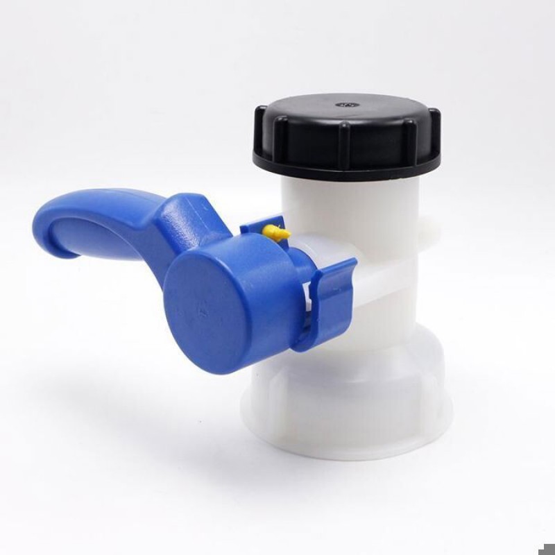 Ibc-tankventil – 1000 Liter – 2 Zoll / 60 Mm – Hdpe – Epdm-dichtung – Abschließbares Ventil
