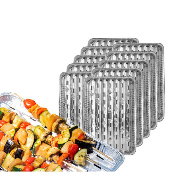 Nipter Grillplatte – Rechteckig – Aluminium – 50er-packung – 34,1 X 22,9 Cm