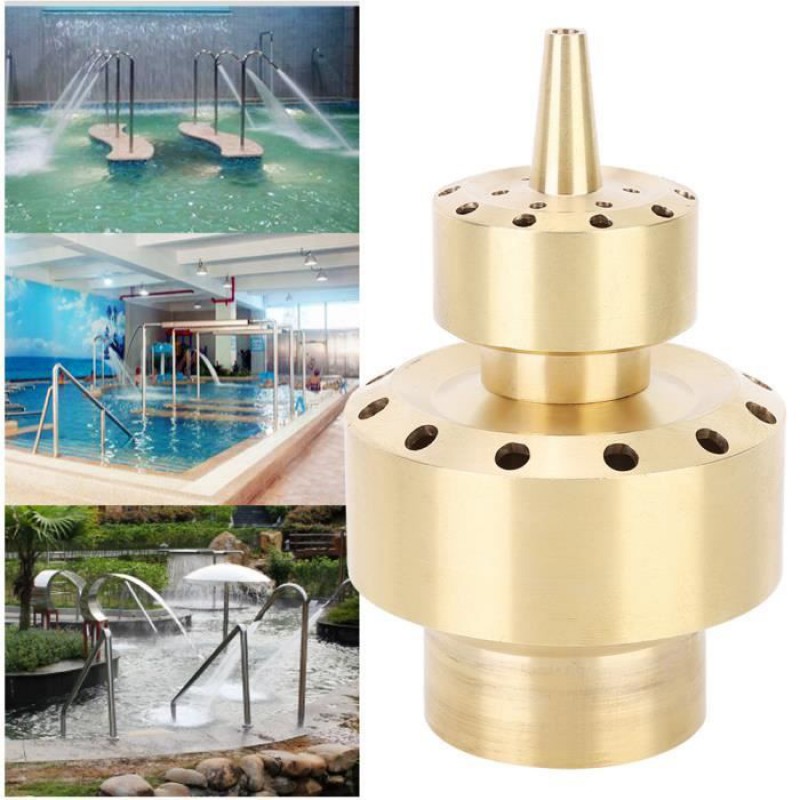 Vvikizy Springbrunnen-sprinkler, Kupfer-sprühdüse Für Schwimmbad, Spa, Gartenbrunnen, 1,5-zoll-kopf Dn40