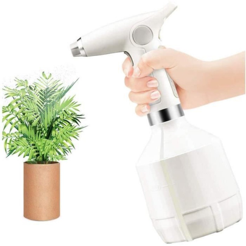 Tragbarer Sprüher – Elektrische Gießkanne – 1000 Ml – Weiß – Automatisch – Langlebig