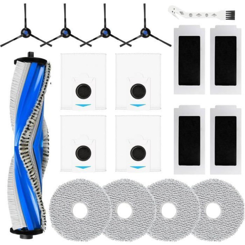 Zubehör Für Ecovacs Deebot T30 Omni/t30 Pro Omni Saugroboter, Ersatzteile Mit 1 Hauptbürste, 2 Hepa-filtern