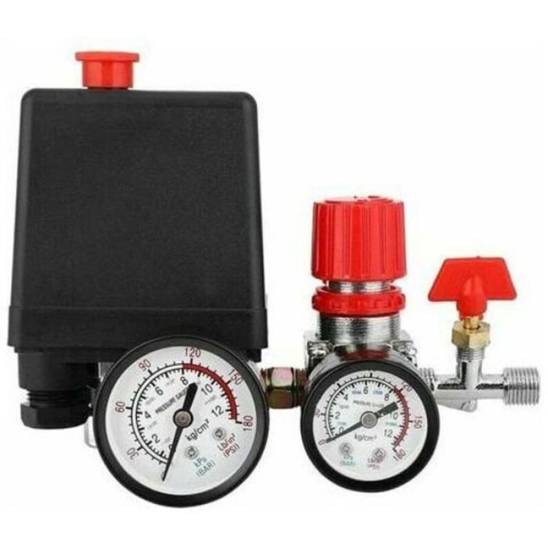 Luftkompressor Mit Regler - ® - Fördermenge 3000 L/min - Druck 90 Bis 120 Psi - Schnelle Installation