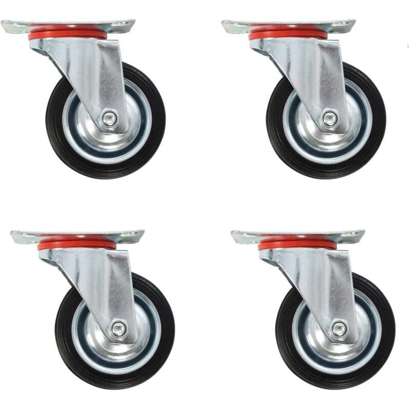 Lenkrollen, 4 Stück, 75 Mm - Lenkrollen, 4 Stück, 75 Mm - Lenkrollen, 4 Stück, 75 Mm