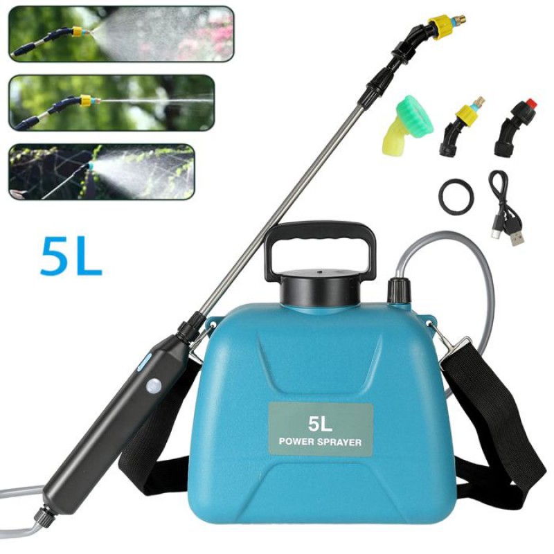 Elektrische Gartenspritze (5 Liter), Automatische Zerstäubung, Usb-aufladbar, Für Pflanzen, Gießkanne, Gartenbewässerung