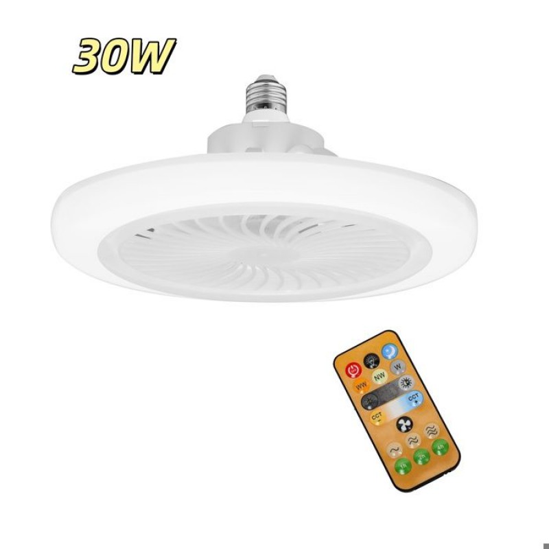 3-in-1 E27 Deckenventilator, Dimmbar, 3 Geschwindigkeitsstufen, Mit Fernbedienung, Für Wohnzimmer, Schlafzimmer Oder Studentenzimmer