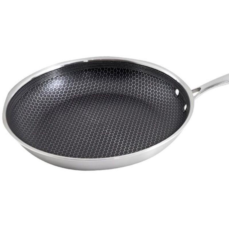 24 Cm Bratpfanne – Cheffinger – Edelstahl – Wabenbeschichtung – Langer Griff – Antihaftbeschichtung